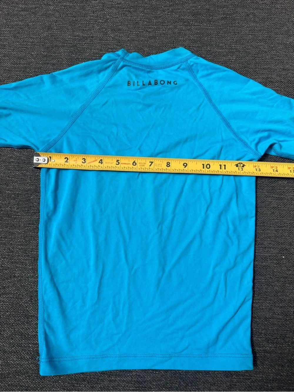 Billabong boys or kids Hawaii Graphic Rash Guard - Turquoise Blue Sz 8